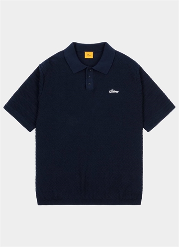 Dime Wave Cable Knit Polo